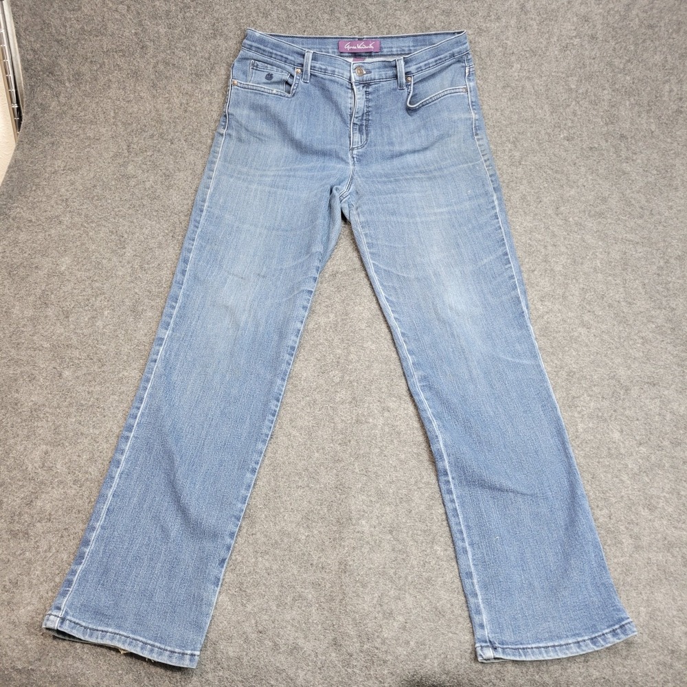 Gloria Vanderbilt Jeans Womens 12 Blue Denim Stretch Straight Leg LOT BUNDLE - Picture 2 of 13